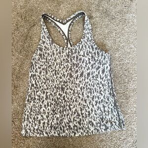 Like New! Animal print Lululemon Racer Back Tank Sz. Small